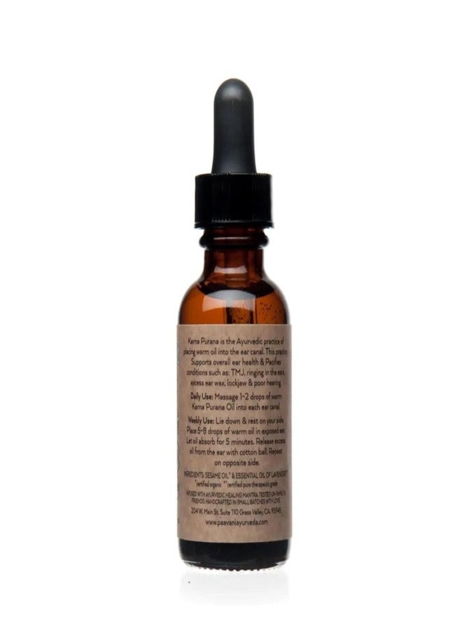 PAAVANI Ayurveda Ear Oil - Made in USA - Ayurvedic Herbal Ear Drops - Itchy Ears & Earache Relief - 100% Organic, 1 oz - Image 2